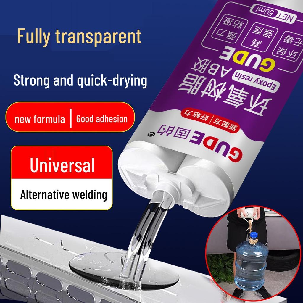 Transparent Epoxy Resin AB Glue for Strong Metal, Ceramic, and Electronic Bonding