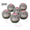 Portable Yarn Bag Ball Storage Sleeve, Cartoon Rabbit Design, Reusable Soft Fabric Handmade Craft Gift Crochet Thread Holder, Dust Proof Organizer for