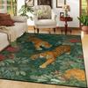 Chinese Style Retro Tiger Pattern Living Room Carpet Oriental Classical Decoration Lounge Sofa Rug Bedroom Non-slip Washable Mat