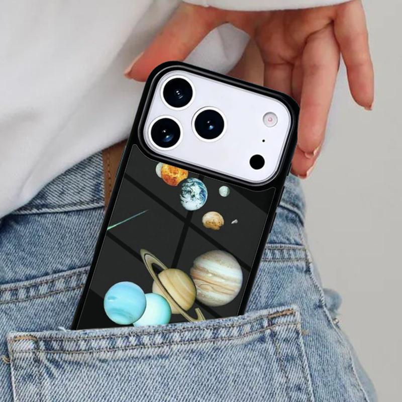 Planets and Comets Phone Case for iPhone 17ProMax 12 13 14 15 16e 17 Pro Max Plus Air Cover