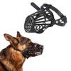 Basket Dog Muzzle Adjustable Quick Release Buckle Anti Biting Barking Chewing Tan Black Size Pet Dog Muzzle Plastic