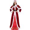 Christmas Queen Dress, Plus Size Christmas Dress, Christmas Costume, Tail Teeth Party Costume