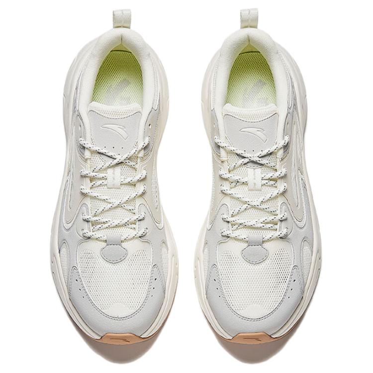 New Anta Pulse Slip Resistant, Abrasion Resistant, Breathable Low Top Casual Shoes Men's White Gray 112528856-6