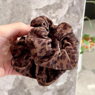 Retro-Leopardenmuster Haargummi für Dutts - Vielseitiges Gummiband Haarschmuck