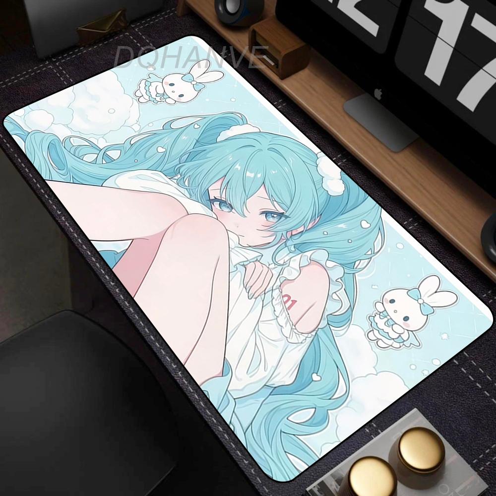 Anime Girl Mouse Pad Gamer Keyboard Pads Desk Hatsune Miku Kawaii Mouse Mat Carpet Rubber Tapis Souris Gaming Exquisite Mousepad