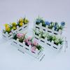 1pc Miniature Fence Artificial Flower Decoration Tabletop Ornament Home Office Garden Party and Craft DIY Decoration Accessories