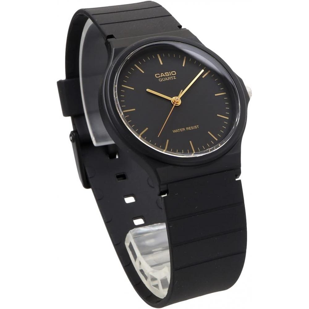 Casio Analog Watch Unisex Black Gold Mq 24 1el