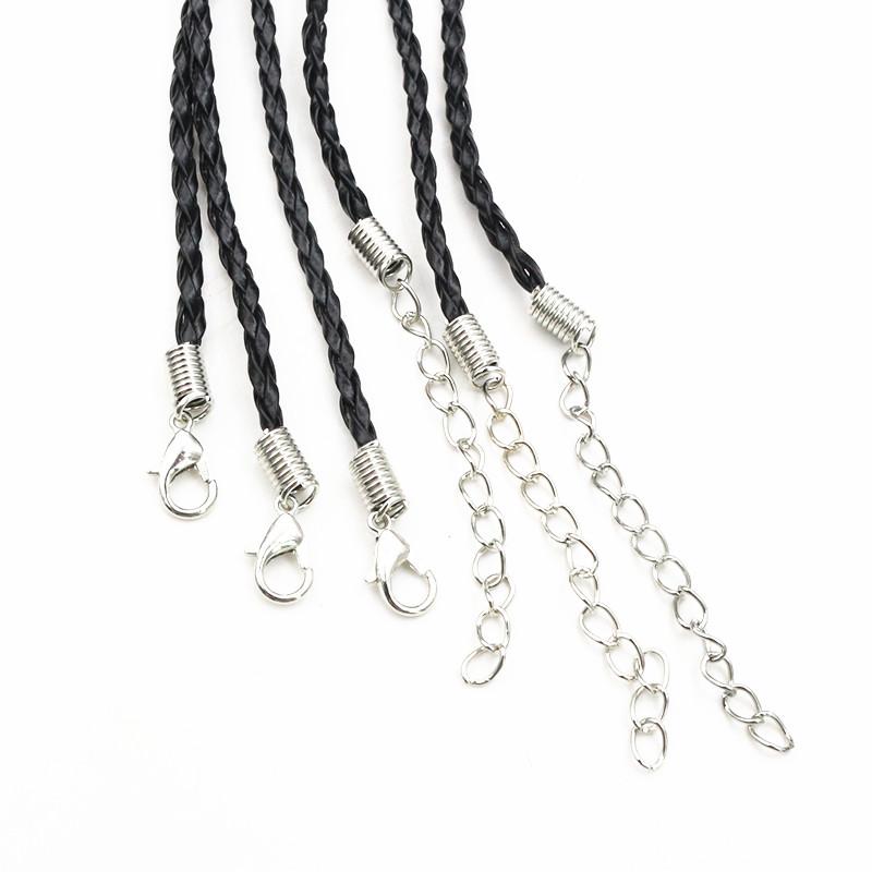 30-100 Stück Edelstahl Feder-Klemmverschlüsse Lederband-Enden Endkappen Verbinder Für DIY Armband Halskette Schmuckherstellung