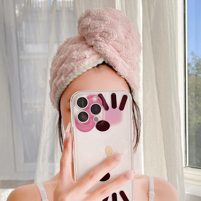 Thickened Edging Face-washing Headband for Makeup Application and Removal Absorbent Hair-drying Cap