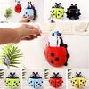 Ladybug Lovely Cartoon Toothbrush Holder  Bathroom Wall Ladybug Suction Sucker