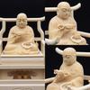 Kurita's Special Buddhist Statue [Priest and High Priest] Seated Statue of Kobo Daishi, 2.0 inches (total height 17cm, total width 11.5cm, depth