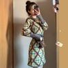 Women's Waist Thin Temperament Bottoming with New Year's Thick Sweater Skirt Knitted Dress Autumn Winter O-Neck