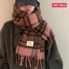 Soft Winter Cashmere Scarf Multi-Style Warm Long Tassel Scarves Mohair Thickened Wrap Shawls For Women Girls