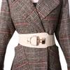 Leather Elastic Corset Hollow Waist Belt Korean Waist Strap Women Waistband Coat Dress Decorative