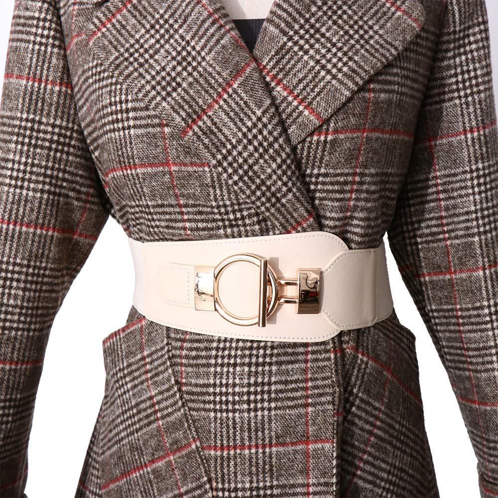 Leather Elastic Corset Hollow Waist Belt Korean Waist Strap Women Waistband Coat Dress Decorative