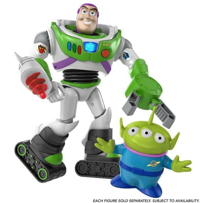 Figurine Buzz l'Éclair Super Armure - Toy Story - MATTEL - 17 cm - Sonore et Lumineux