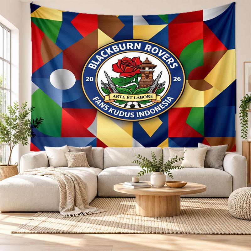 Blackburn Rovers Football Wall Tapestry, Soft Fabric Wall Hanging, Decorative Backdrop For Bedroom Home Wall Art