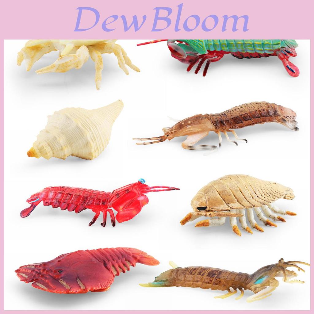 Marine Life Pvc Pipi Shrimp And Crab Model Collection With Realistic Sea Creatures For Aquarium Decor