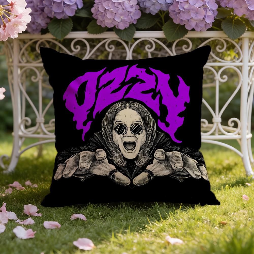 Singer-O-Ozzy Osbournes Cushion Cover Home & Car Dual-Scene Pillow Cover: Reversible for Premium Comfort