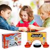 Air Hockey Disco Flutuante Mini Elétrico com 2 Empurradores Vermelhos de Air Hockey Tênis de Mesa Disco Flutuante para Crianças