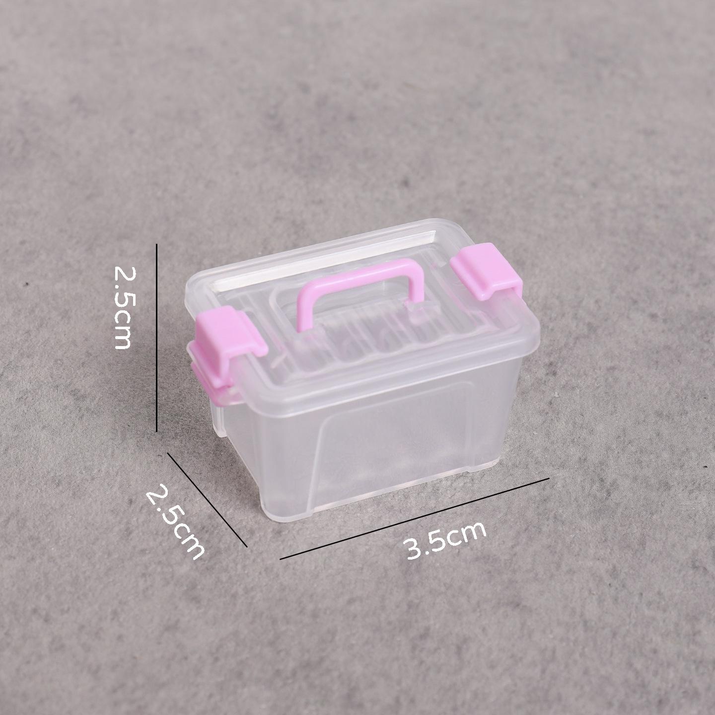 Compact Plastic Organizer: Transparent Mini Storage Box for Medicine, Sundries, and Tools