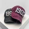 New Men's and Women's Hats  Embroidered Baseball Cap  Wash Cotton Ripped Outdoor Sunshade Casual and Fashionable Baseball Cap