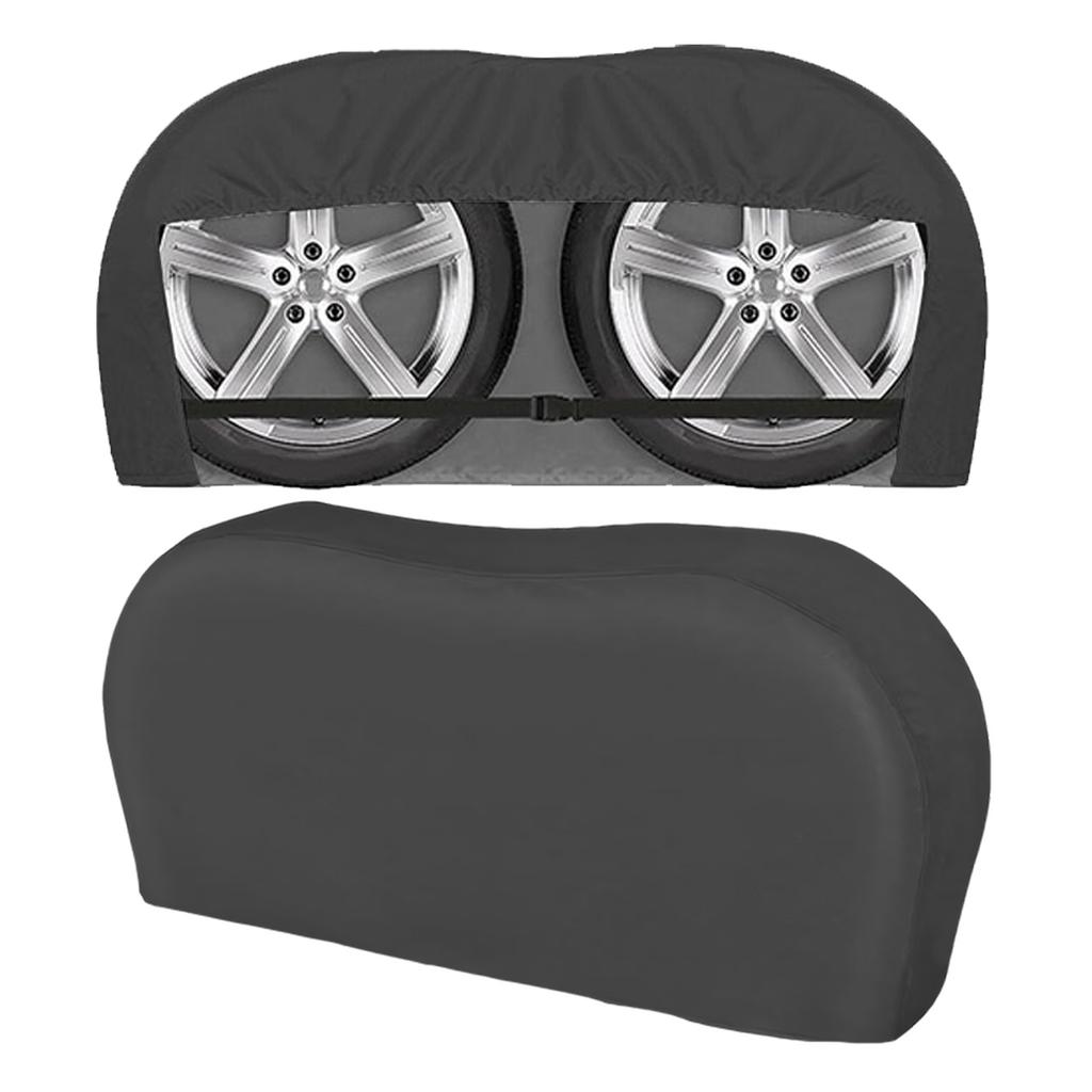 Pack of 2 Tire Cover Universal Fit Varous Tire Dustproof Wheel Protector Covers for Truck Trailer Campers