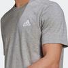 Adidas Solid Logo Crew Neck Casual Short Sleeve T-Shirt Men Tops Grey GT5555