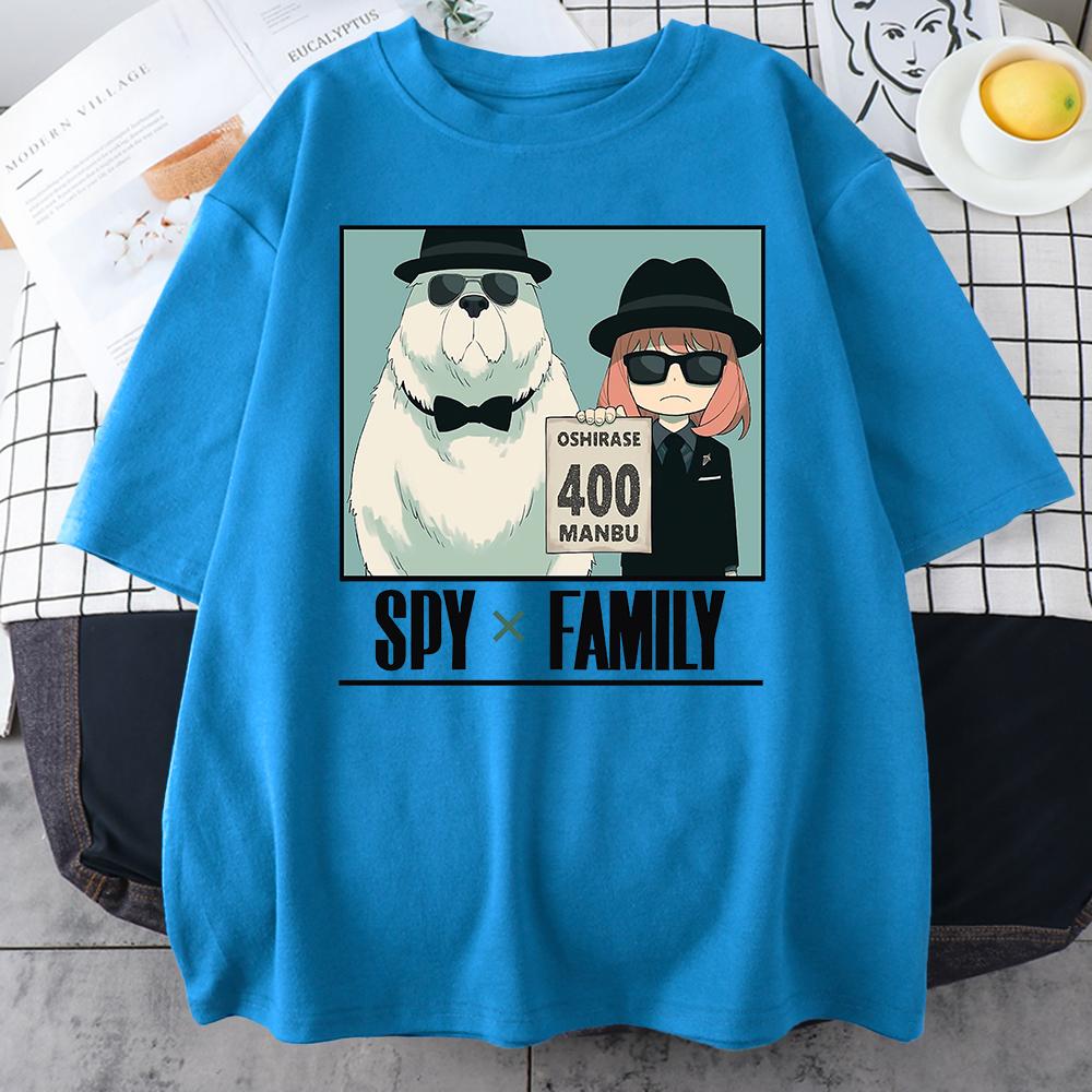 Anime Mange Anya Forger Art Mans Cotton Short Sleeve Creativity All-math T-Shirts Oversize Breathable O-Neck Men Tee Clothing