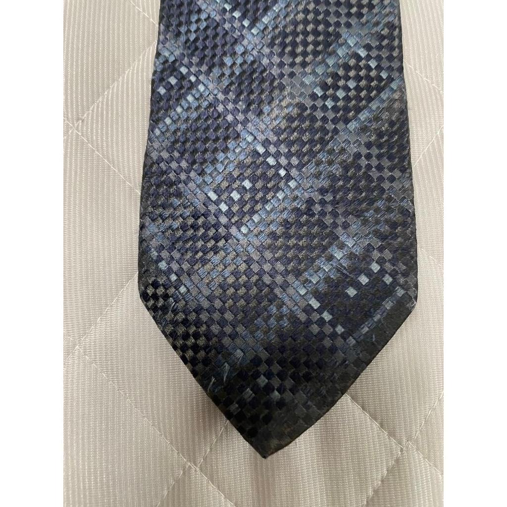 Used GUCCI Gucci tie navy all-over pattern silk