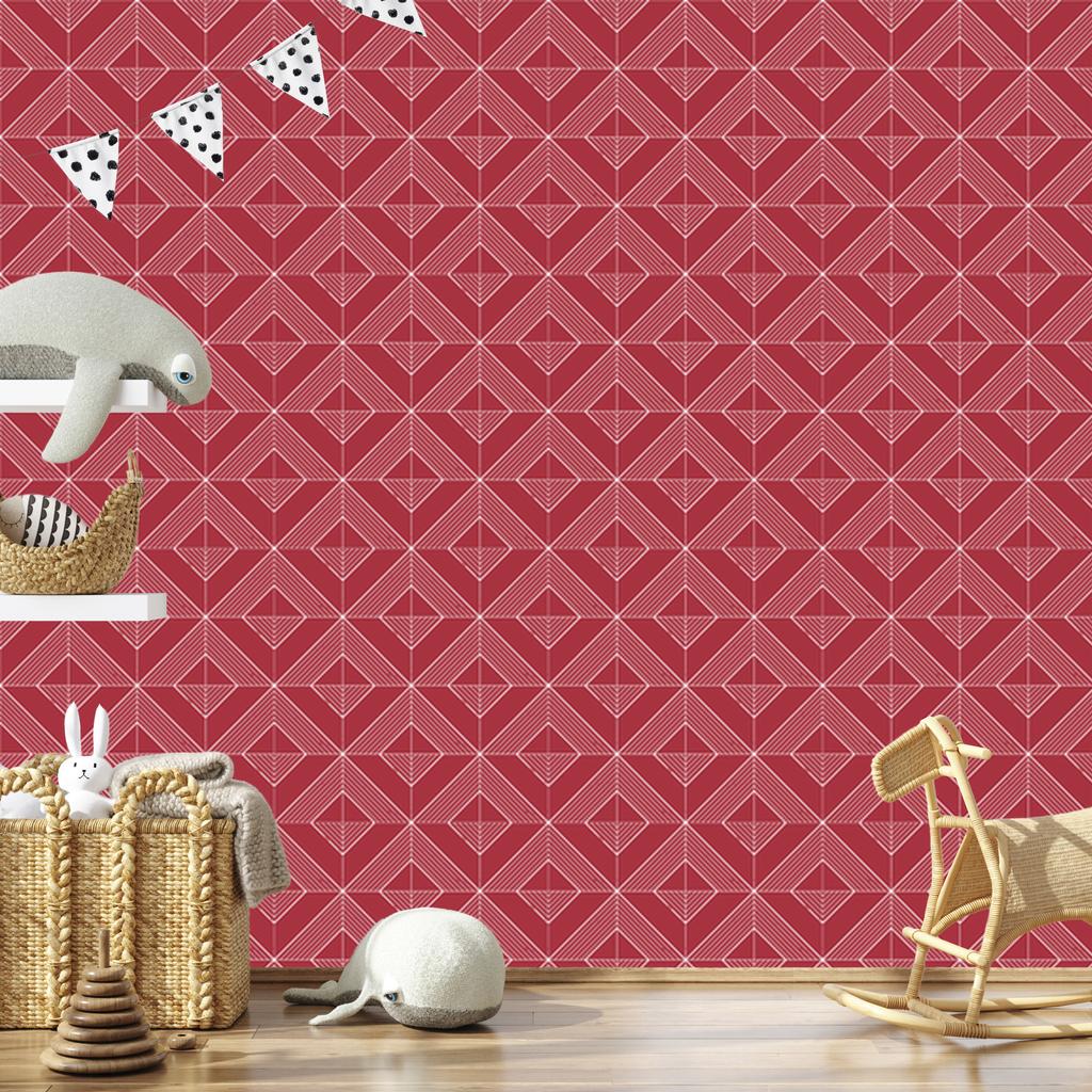 Geometric rhombus wallpaper red, red background 50x1000