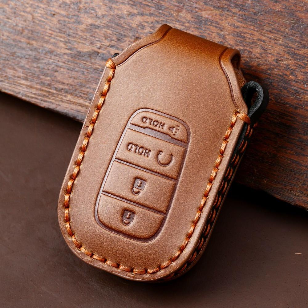 Genuine Leather Key Cover for Honda Keys North America Exclusive Key Holder for Honda Vehicles