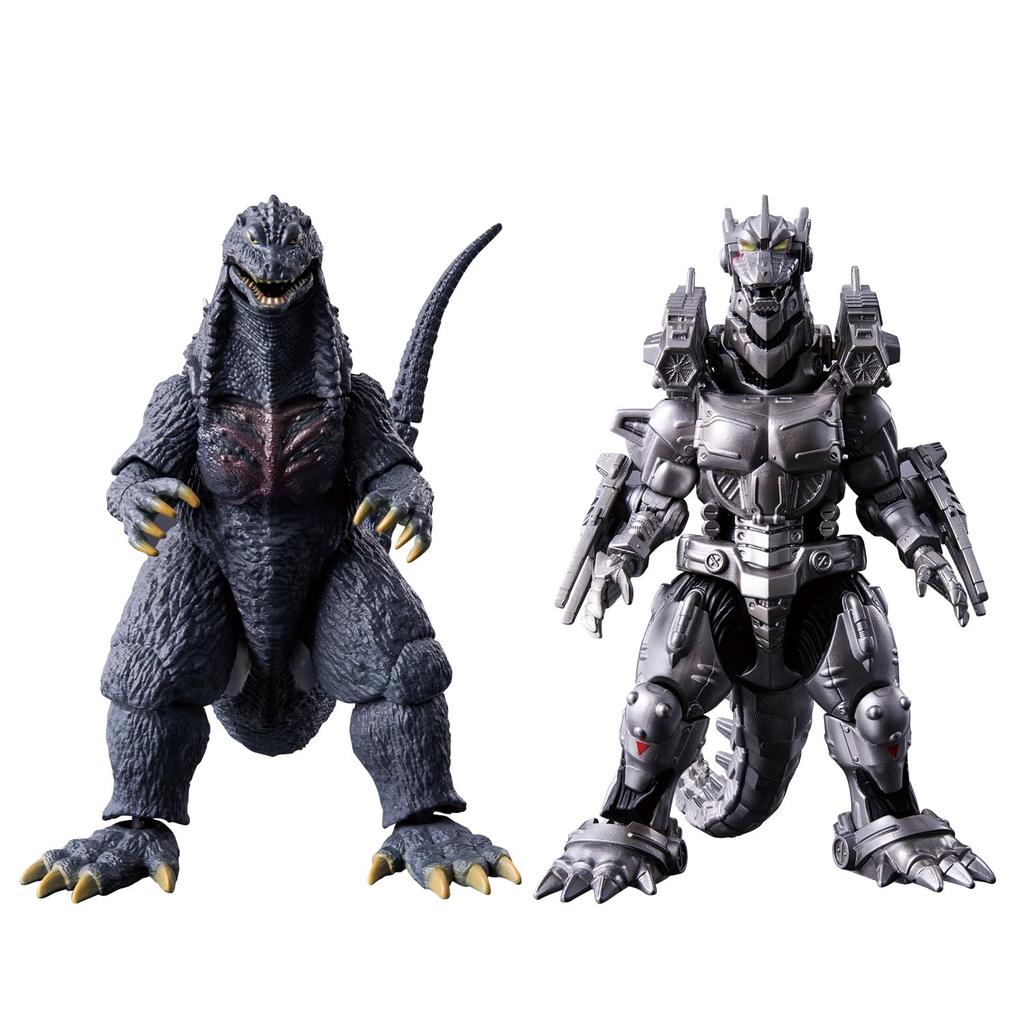 BANDAI Godzilla Action Figure Godzilla (2003) x Kiryu Type 3 (Modified) Heavy Armed Battle Set