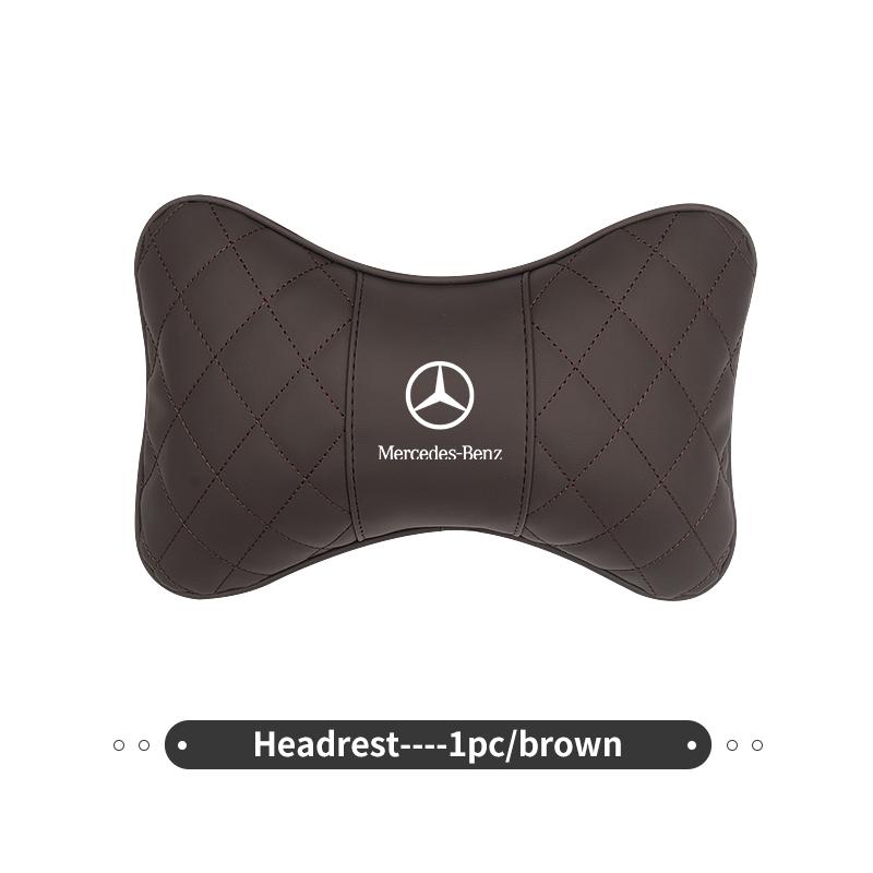 Car Headrest Neck Pillow Seat Neck Lumbar Support Waist Cushion For Benz AMG A C E S G Class W201 W210 W108 W204 W205 W203 BL1
