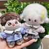 Cute 10CM Cotton Doll Clothes Pretty School Skirt Suit Colorful Doll Outfit  Kids Toys