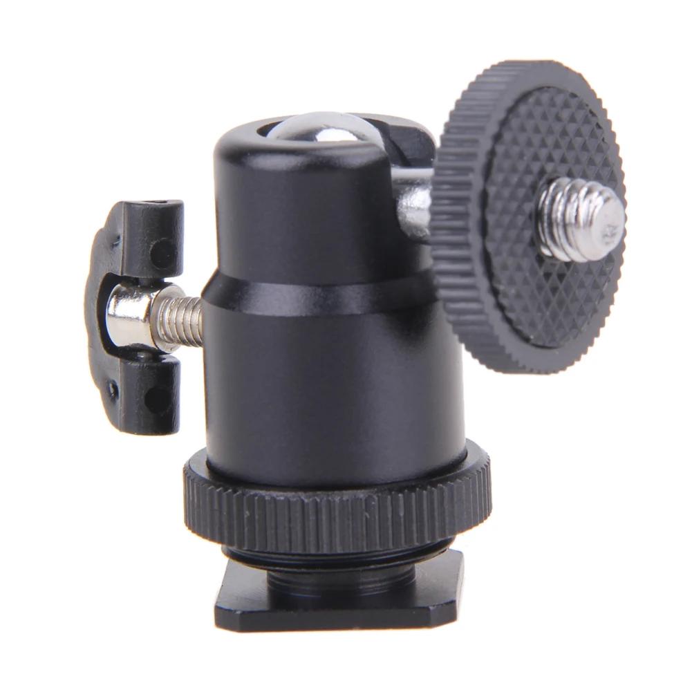 5/4/3/2/1PCS Ball Head For Camera Tripod LED Light Flash Tripod Bracket Holder Mount 1/4 Hot Shoe Adapter Cradle  for Canon Niko