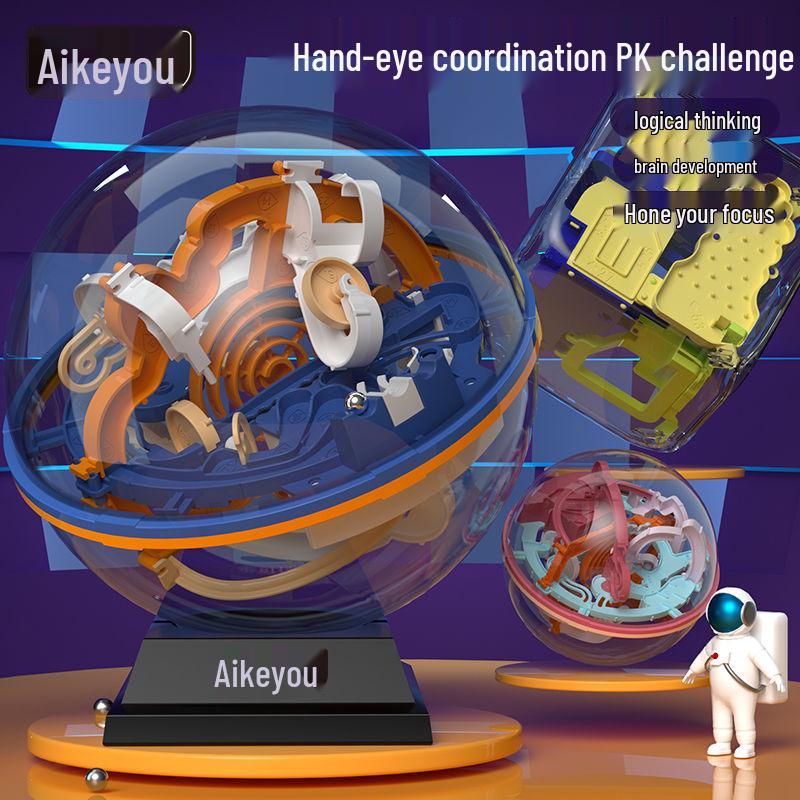 3D Maze Ball Puzzle: Educational Toy for Kids 6-8.
