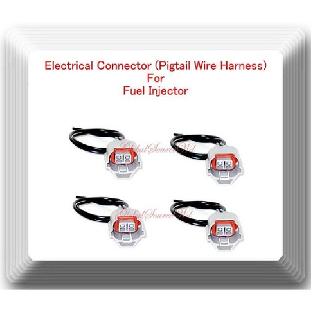 4 x Fuel Injector Connector Fits Nissan Rogue Rogue Select Rogue Sport