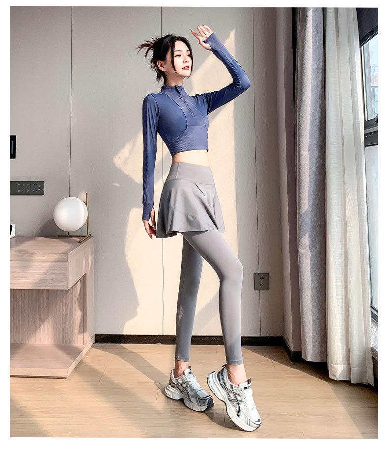 2024 Women's Quick-Dry Sportswear Set: Running, Yoga, Badminton Outfit with Skirt and Pants