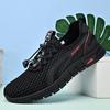 Mesh-Schuhe Herren Sommer hohl atmungsaktiv leicht Sportschuhe Herren Einschlupf weichsohlig lässige Herrenschuhe Joggingschuhe vielseitig