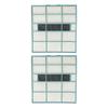 2pcs AC Indoor Unit Filter Screen Dust Prevention Mesh PVC Replacement Parts For Home Air Conditioner Outlet Grill Cleaning Kit