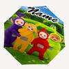 Personalized Name T-Teletubbies Print Umbrella - Automatic Open/Close, Eight-Rib Durable Frame, Automatic Folding Umbrella