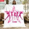 K-POP Print Blanket.Warm and Comfortable Flannel,Bedroom,Sofa,Bed,Chair,Gift,Picnics,Trip, Camp,Blankets.