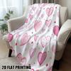 Ultra Soft Lightweight Flannel Blanket Valentine's Hearts Printed, Perfect for Nap Travel Office Outdoor, Aesthetic Design