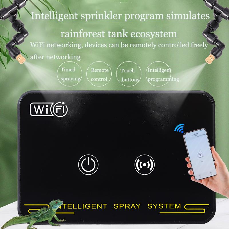 WiFi Rainforest Irrigation Timer Watering System Fog Nozzles Irrigation Kit Automatic Spray Misting Plant Watering System