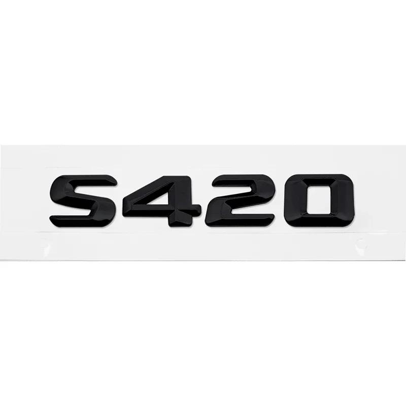 Modified 3D Car Letter Sticker Rear Trunk Tail Decorative Badge Emblem for Mercedes Benz S400 S420 S430 S450 S500 S550 S600 S650 AM1