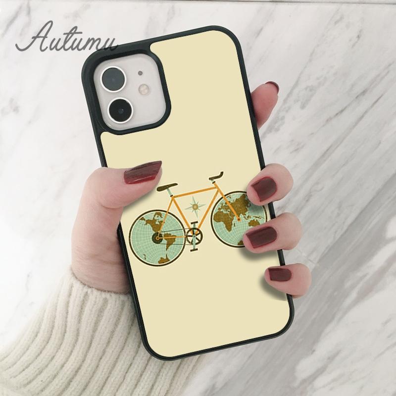 BIKE CYCLING Phone Case for iPhone 11 12 13 14 Pro Max Mini X XR XS SE 2020 5 6S 7 8 Plus Samsung Galaxy S21 S22 Cover Shell