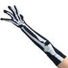 Halloween Products Skeleton Gloves Long Ghost Gloves Show Costume Bones