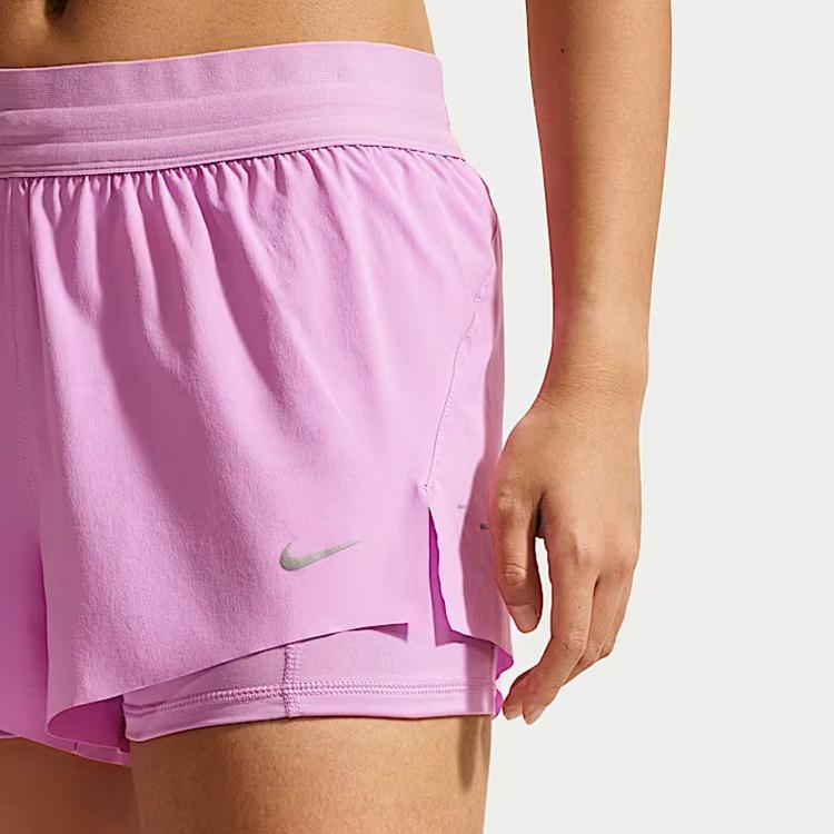 Nike Swift Elastic Waist Solid Quick-Dry Running Shorts Women Shorts HJ5377-503