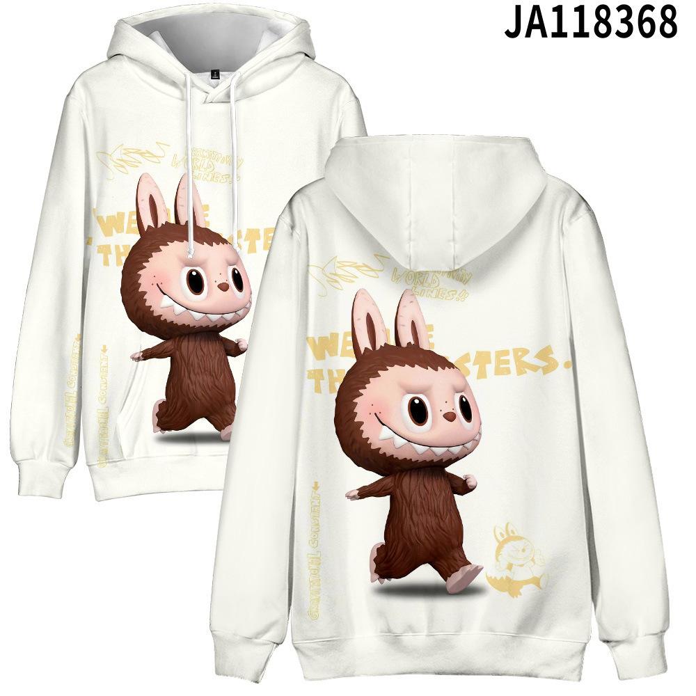 2025 New LABUBU Printed Children's Hoodie Cute Cartoon Style Girls' Hoodie Sportswear Casual Comfortable Style Top
